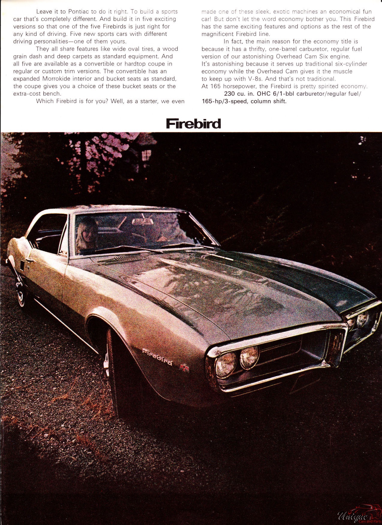 1967 Pontiac Firebird Brochure Page 7